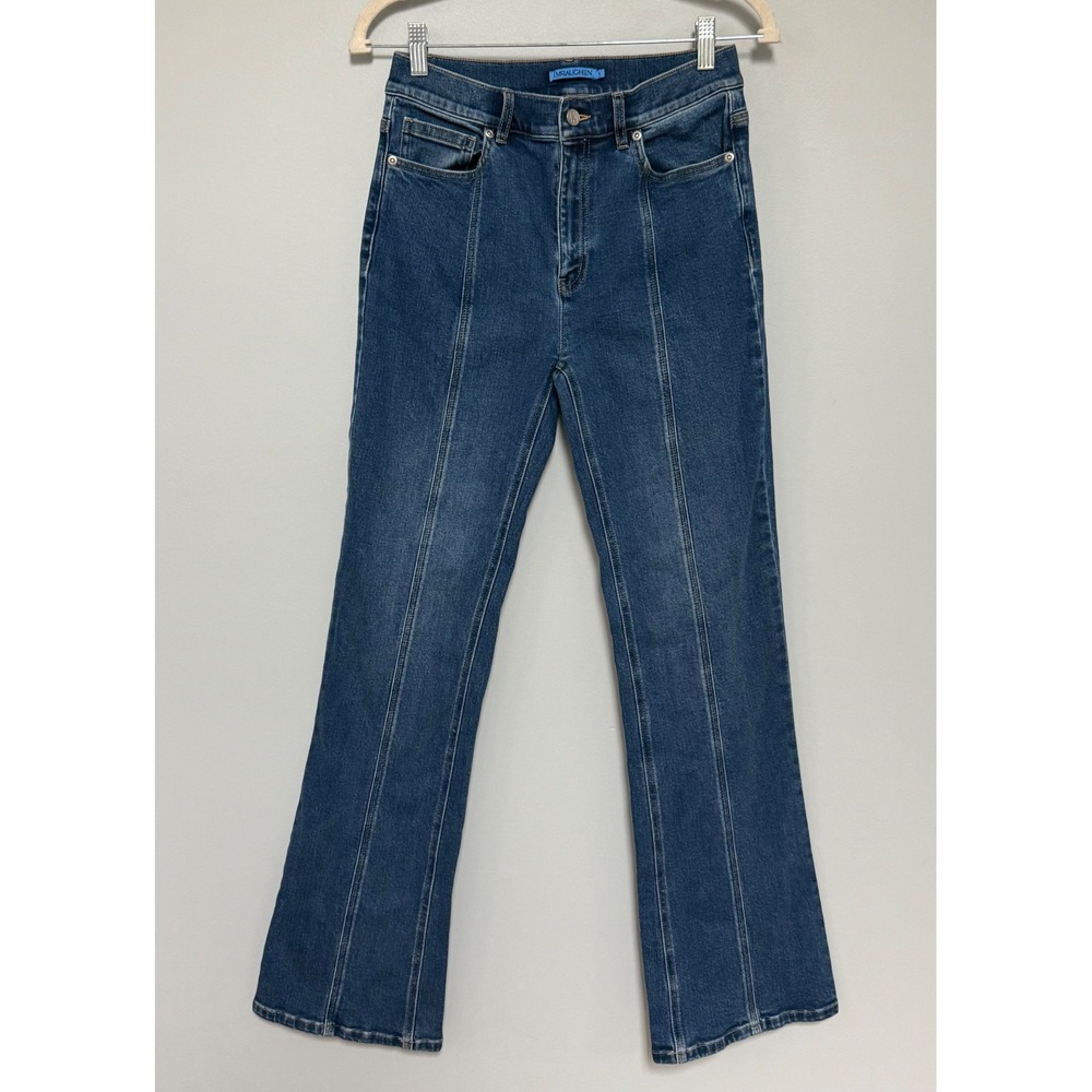J.McLaughlin Women's Front Seam High Rise Flare Jeans Medium Blue Wash Size 4
